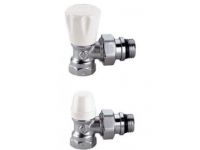 Комплект угловых радиаторных кранов Caleffi 1/2" (411431)