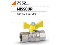 Кран газовый шаровой Bonomi MISSUORI GAS 3/4" ВВ "бабочка" (79520006)