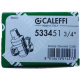 Редуктор зниження тиску Caleffi з отвором для манометру Ø3/4" хром Max. 16 bar 1÷6 bar 40°С (533451)