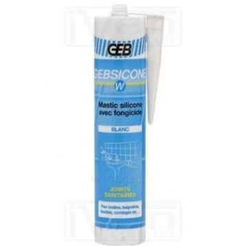 Силікон з фунгіцидом білий GEB GEBSICONE W 310 мл SAS (593300) GEB - 1