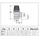 Caleffi мембранний клапан 2,5 bar ВР-ВР 3/4 (311525)
