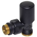 Кран радіаторний вентильний кутовий Carlo Poletti BLACK MATTE d1/2" х 24-19 FIRST (V140111EFS9005O)