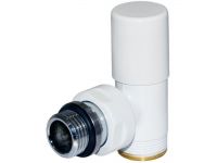 Кран радіаторний кутовий Carlo Poletti БІЛИЙ d1/2" х 24-19 COMPACT (V150111EF / EF)