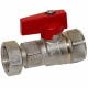 Bianchi Кран прямий d3/4" В х 3/4" В з накидною гайкою (red/червоний) (528005050F)