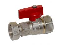 Bianchi Кран прямий d3/4" В х 3/4" В з накидною гайкою (red/червоний) (528005050F)