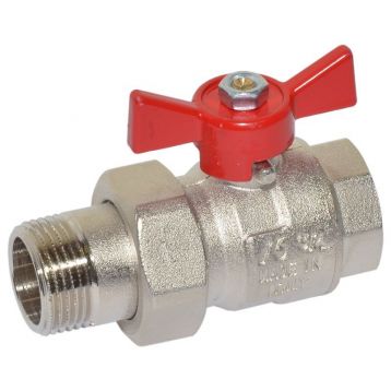 Кран-американка шаровой Bonomi TAMIGI 3/4" red (76500006R)