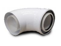 Колено коаксиальное 90 град. для конденсационного котла d110/160 PP-R (TR.11/16-90)