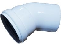 Колено 45 градусов для турбированного газового котла d80mm AL - 1