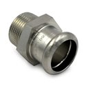 Перехідник нержавіючий RM INOXPRES 187 Ø22 х 3/4" З (187304022)