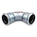 Коліно сталеве STEELPRES® RM 381/900 Ø28 90° ВВ оцинковане (опалення) (381028900)