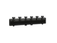 Caleffi Сталевий колектор в ізоляціїї Ø1 1/2" З x 1 1/2" В (накидні гайки) 3 пари 125 мм (550230) - 1